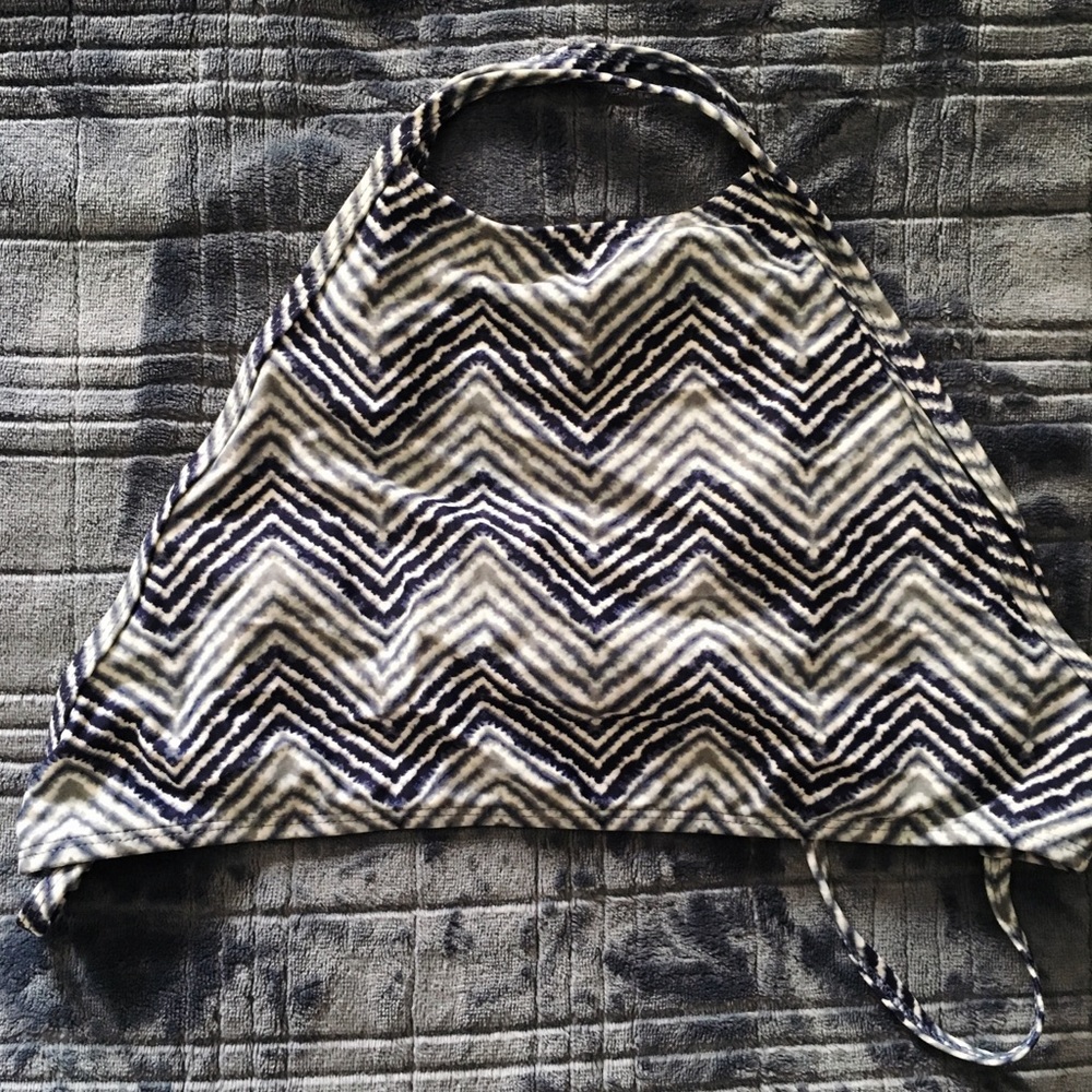 High neck bathing suit top